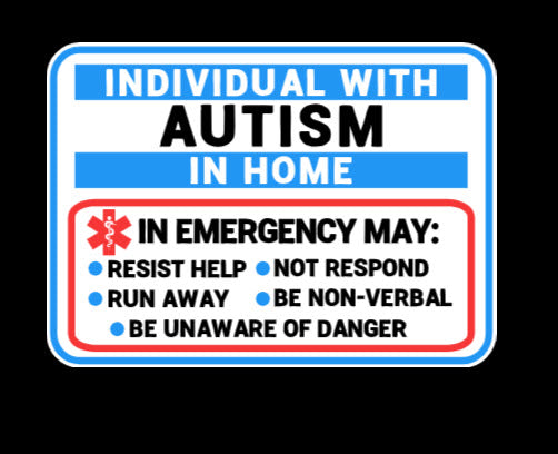 Child/Individual with Autism Window Cling