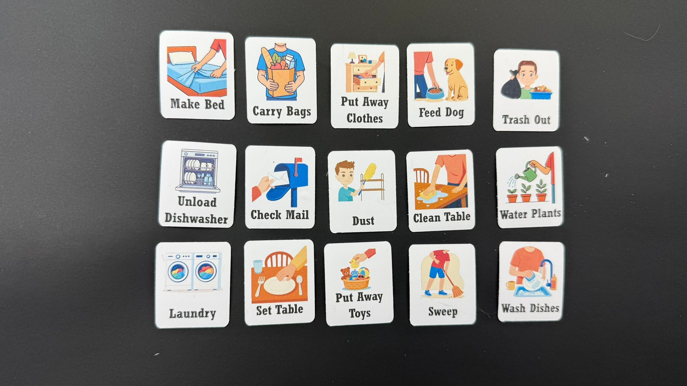 Chore Magnetic Icons ($0.80 each)