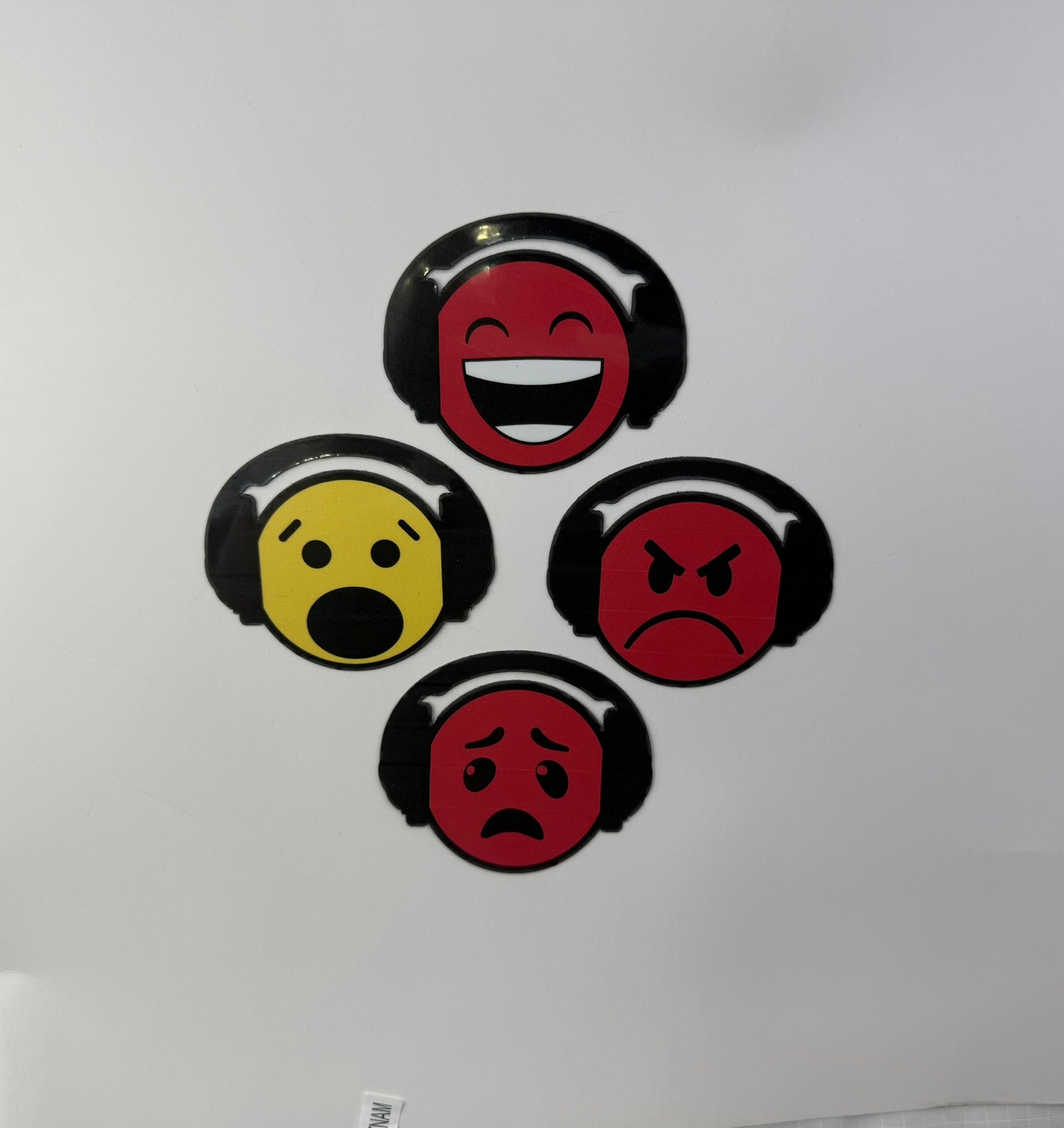 Zones of Regulation Emoji Faces with Headphones